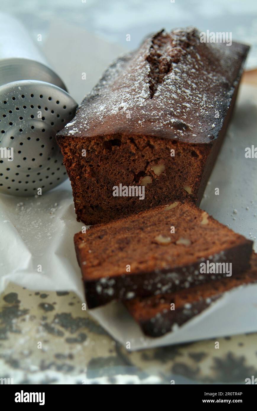 Grenoble-Kuchen (Thema: Honigkochen) Stockfoto