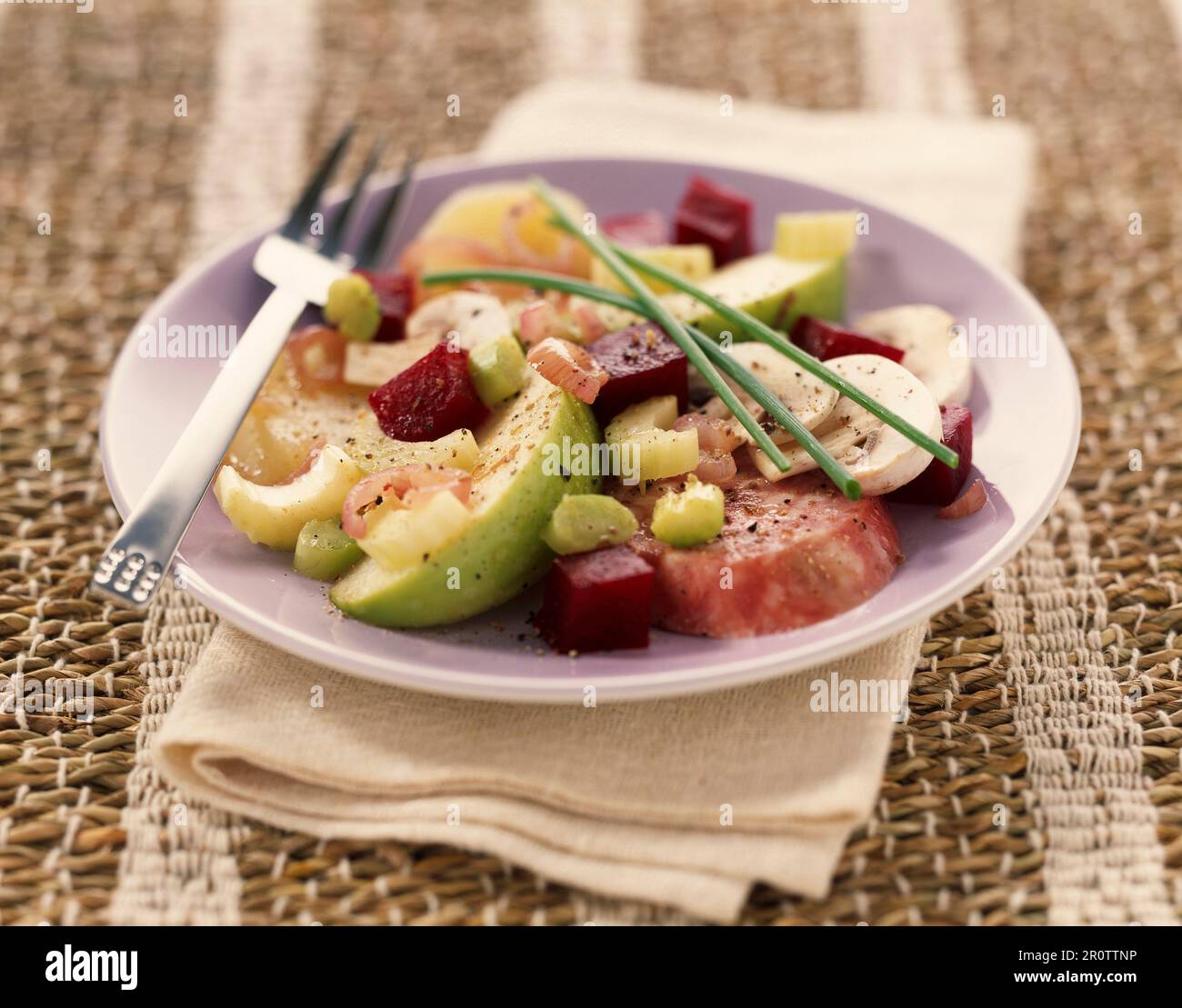 Elsässischen Salat Stockfoto