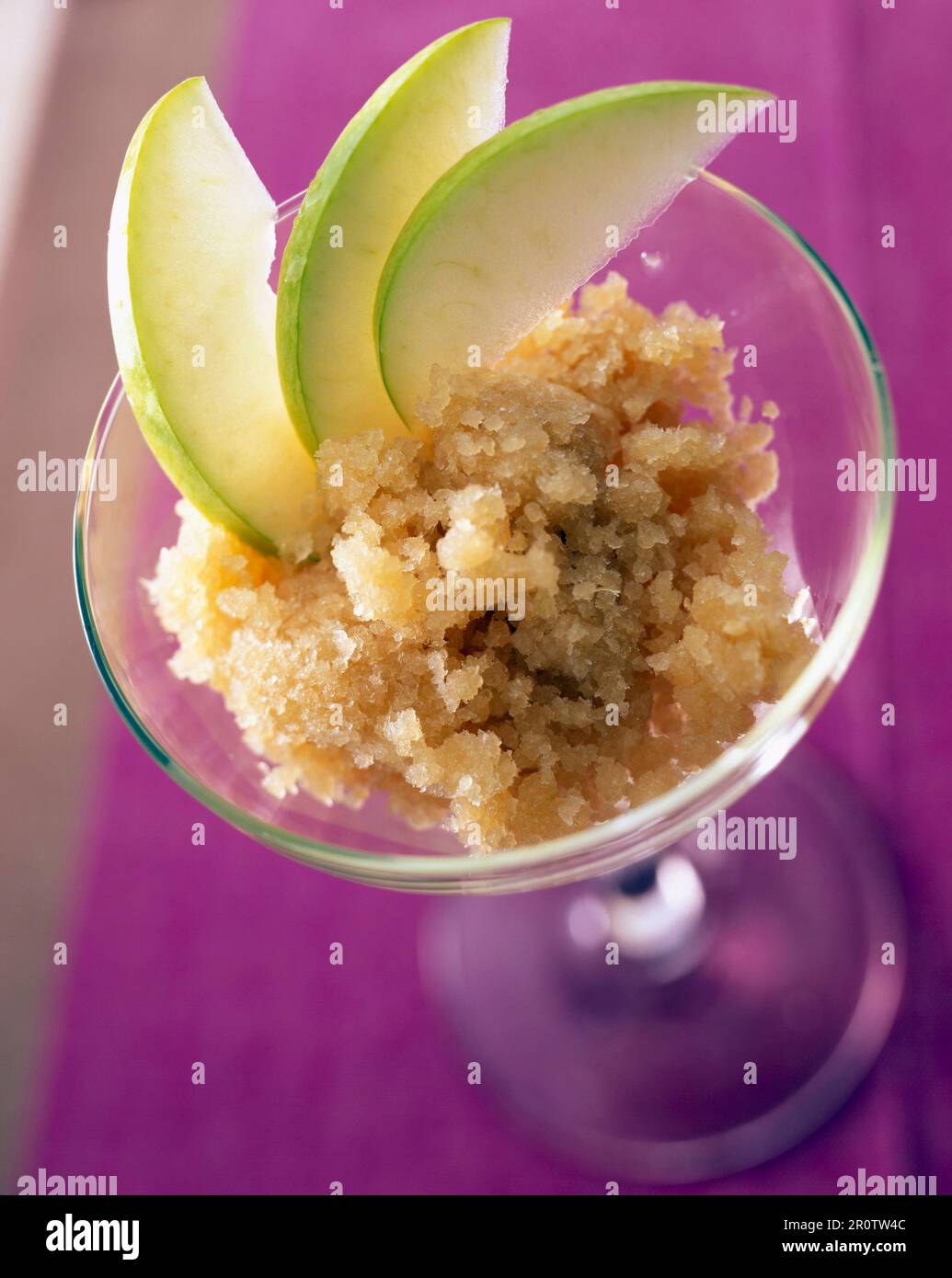 Granny-Smith-Apfel-sorbet Stockfoto