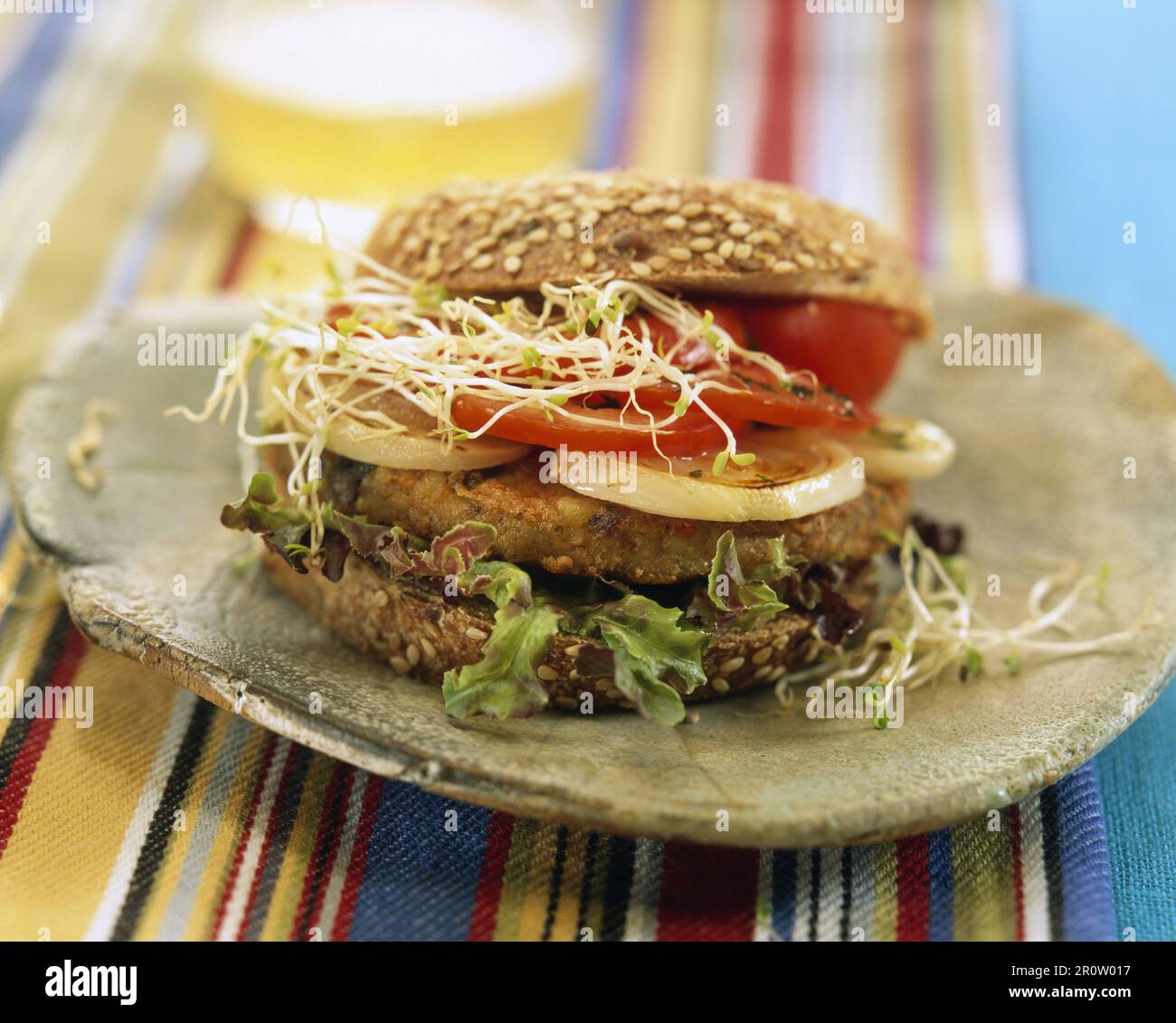 Hausgemachte Burger Stockfoto