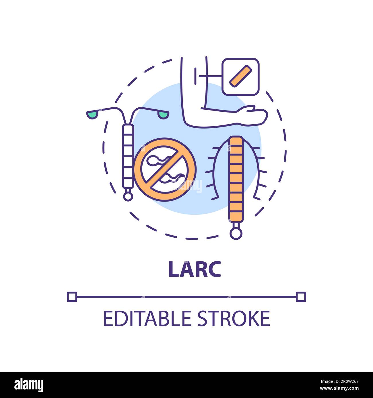 Symbol LARC-Konzept Stock Vektor