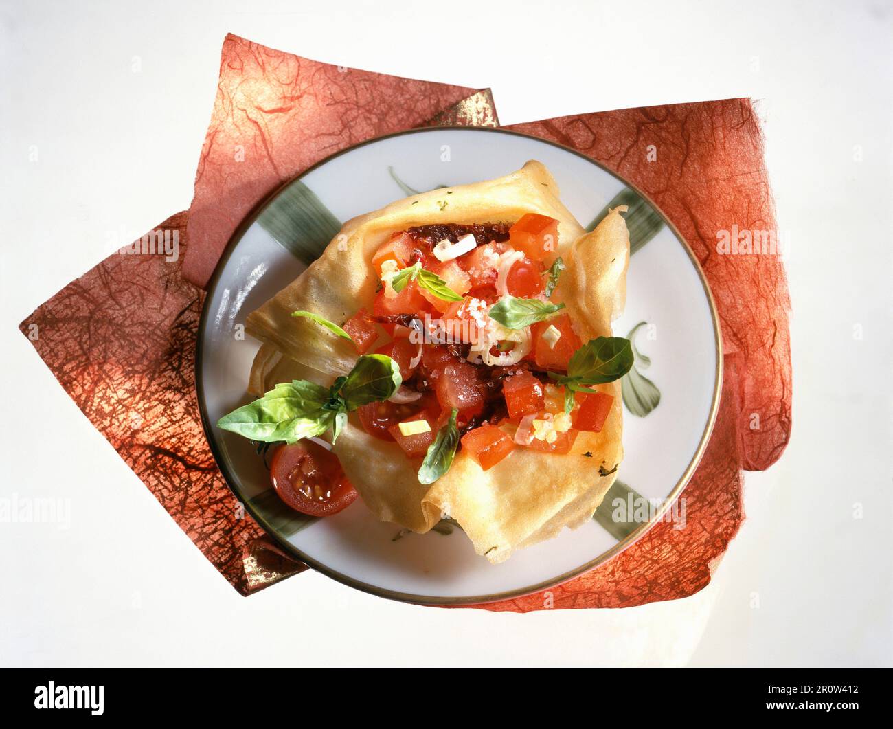 Tomaten-Tatar Stockfoto