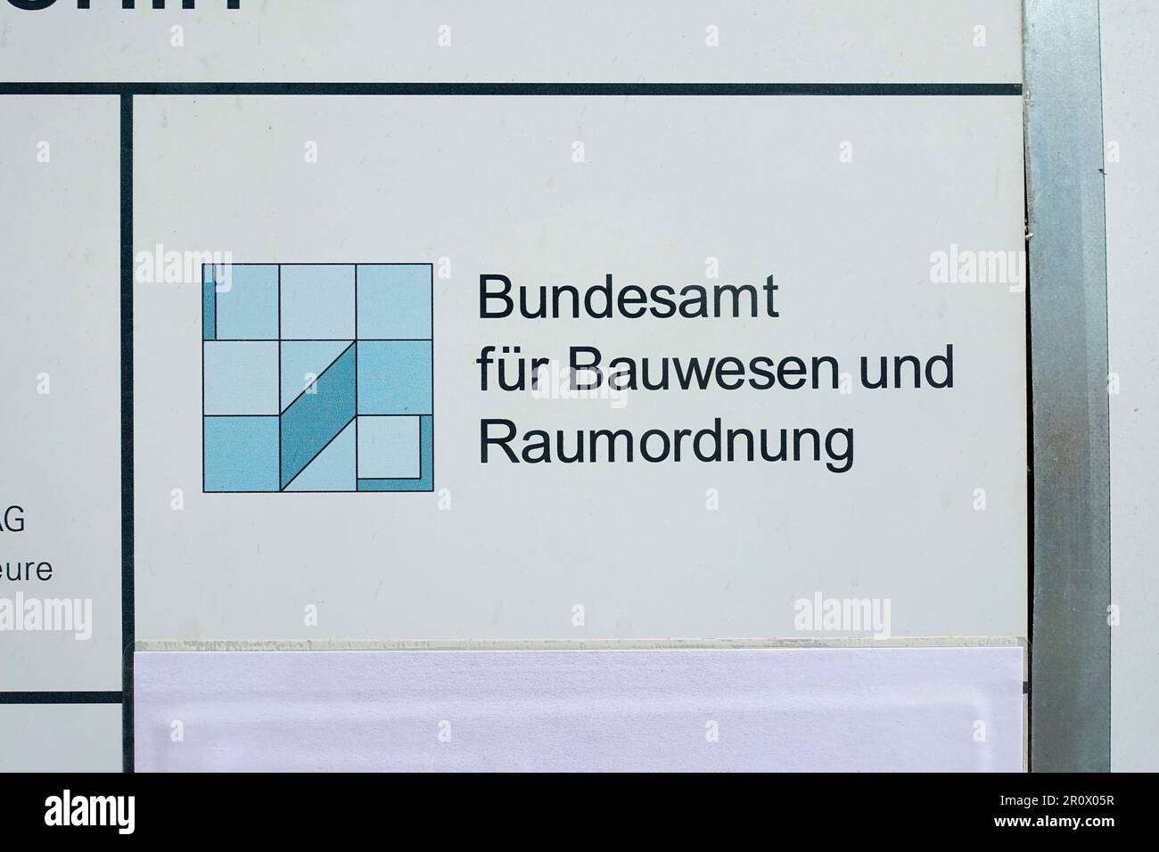 BBR, Bundesamt für Bauwesen und Raumordnung, Bundesamt für Bau- und Raumordnung, Berlin Stockfoto