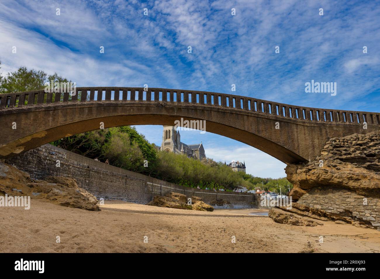 Kirche Sainte-Eugénie, Biarritz, Französisches Baskenland, Pyrénées-Atlantiques, Frankreich Stockfoto