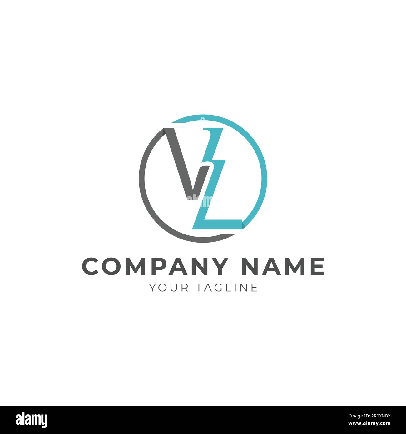 Anfängliches Design mit VL-Schriftzug und Luxuslogo. Buchstaben V und L Mode und Schönheit Luxus Logo Design Vektor Stock Vektor