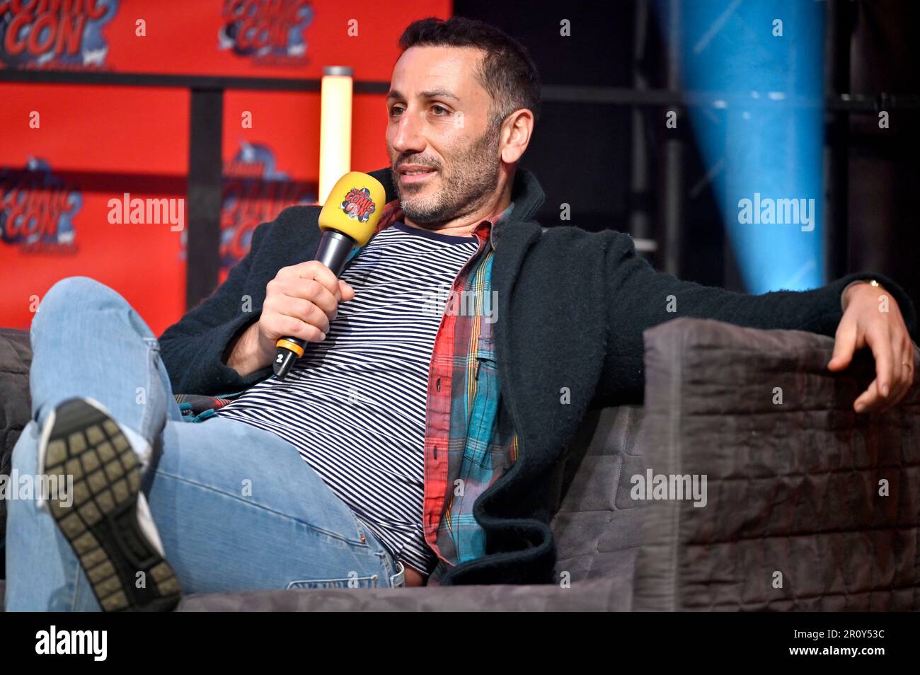 George Georgiou auf der German Comic Con Frühjahrsausgabe in der Messe Dortmund. Dortmund, 06.05.2023 Stockfoto