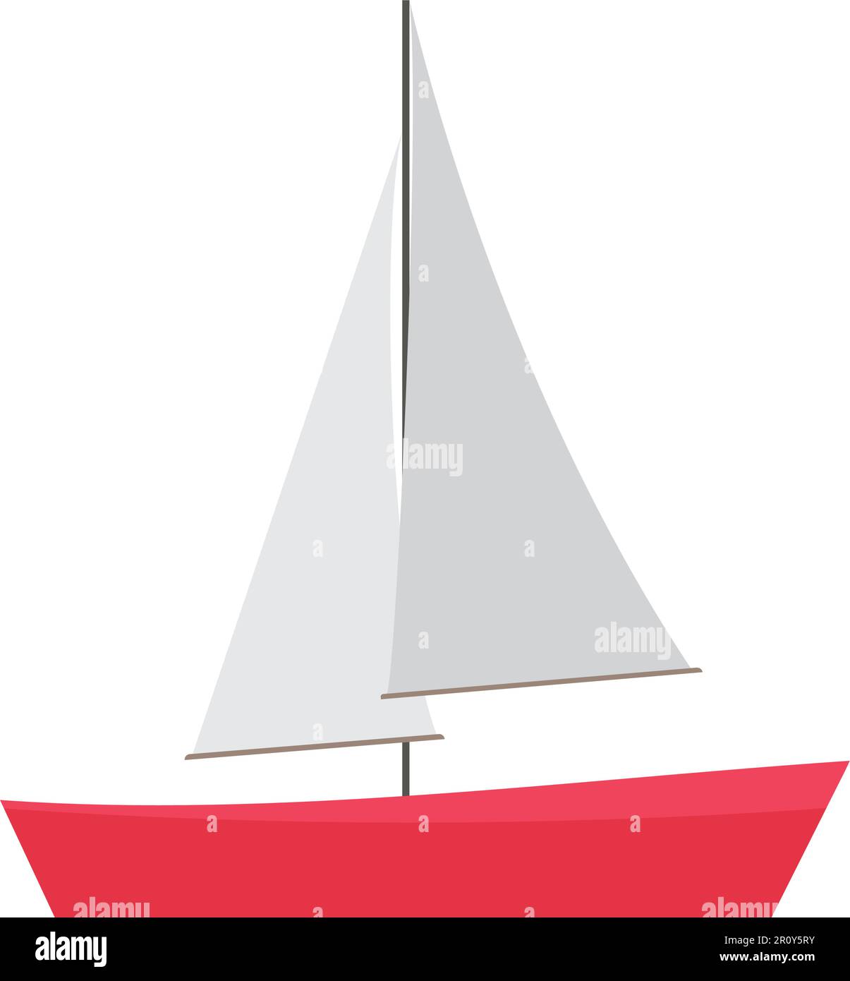 Vektorbild des Bootssymbols. Geeignet für mobile Apps, Web-Apps und Printmedien. Stock Vektor