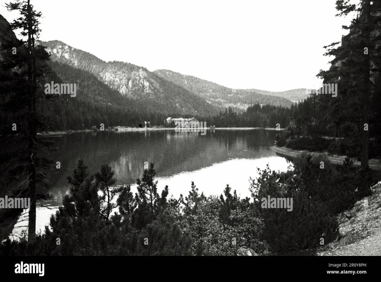 Trentino Alto Adige - Lago di Braies Stockfoto
