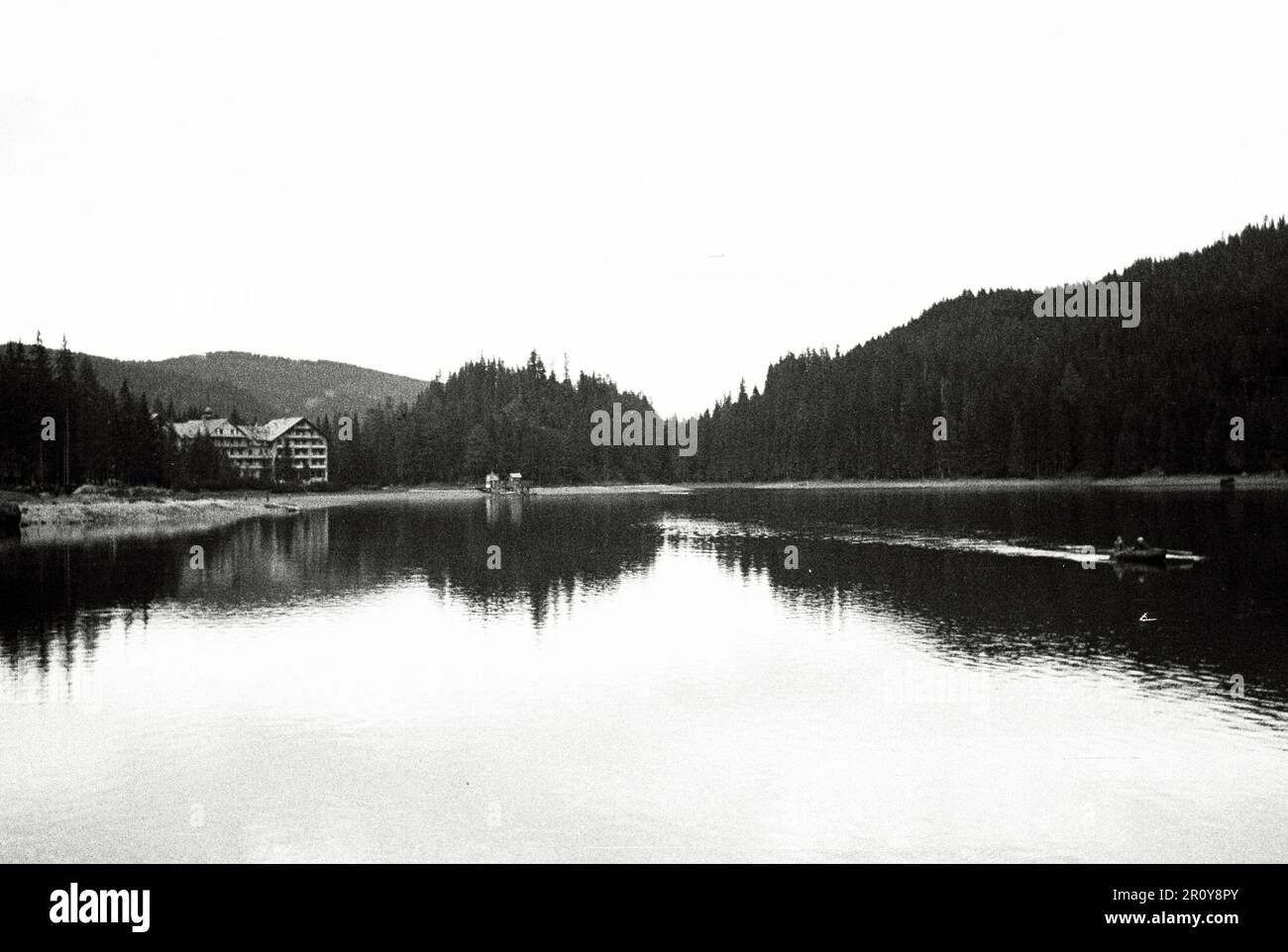 Trentino Alto Adige - Lago di Braies Stockfoto