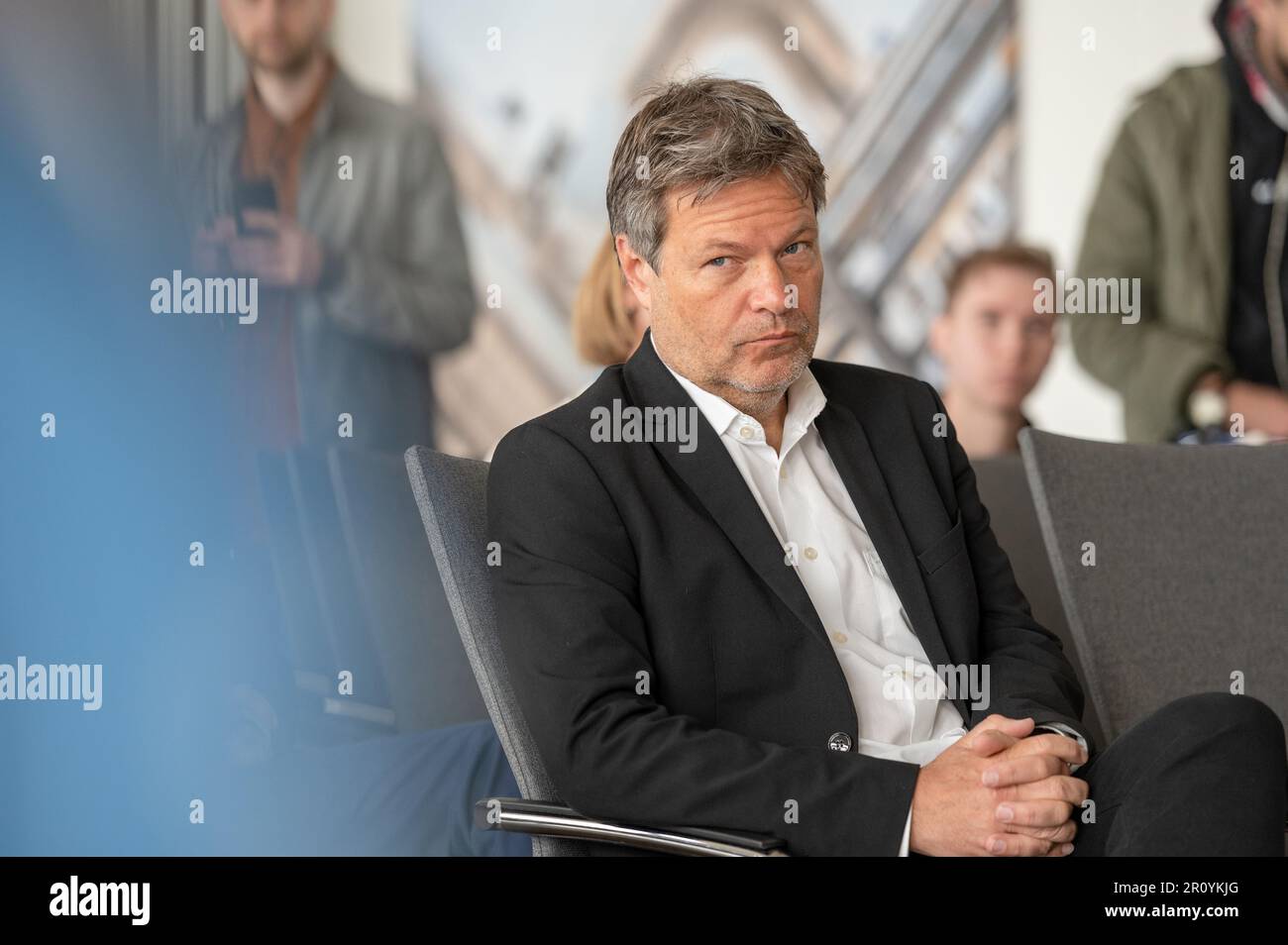 Kiel, Deutschland, 2023 Porträt des Bundes Wirtschaftsminister Dr. Robert Habeck in Kiel bei einer Veranstaltung Stockfoto