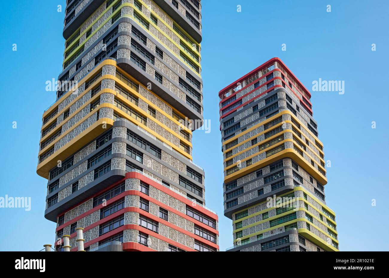 Marina Twin Towers Bürogebäude, Lusail, Doha, Katar Stockfoto