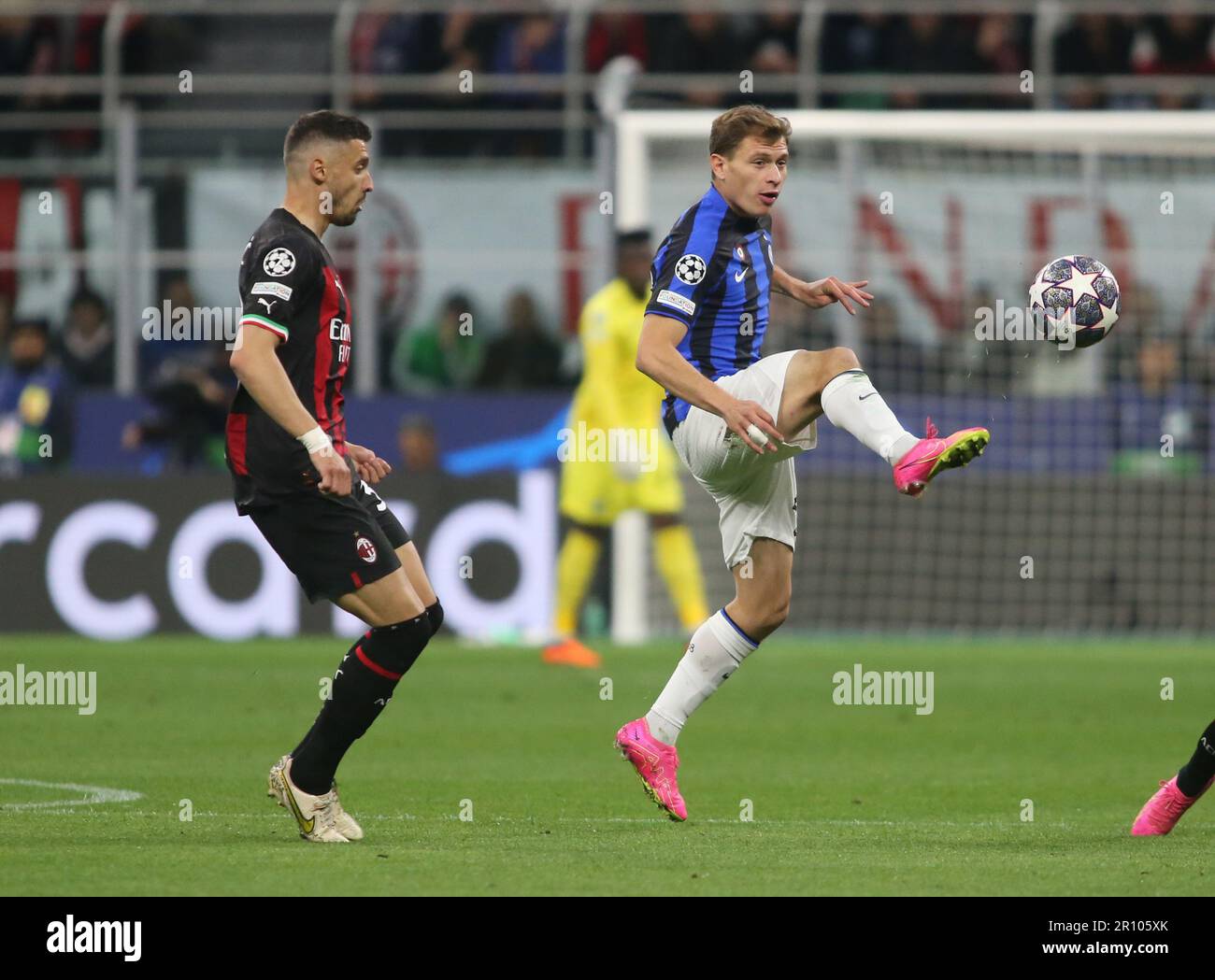 Halbfinale der UEFA Champions League, erste Etappe, Fußballspiel zwischen dem AC Mailand und dem FC Internazionale Stockfoto