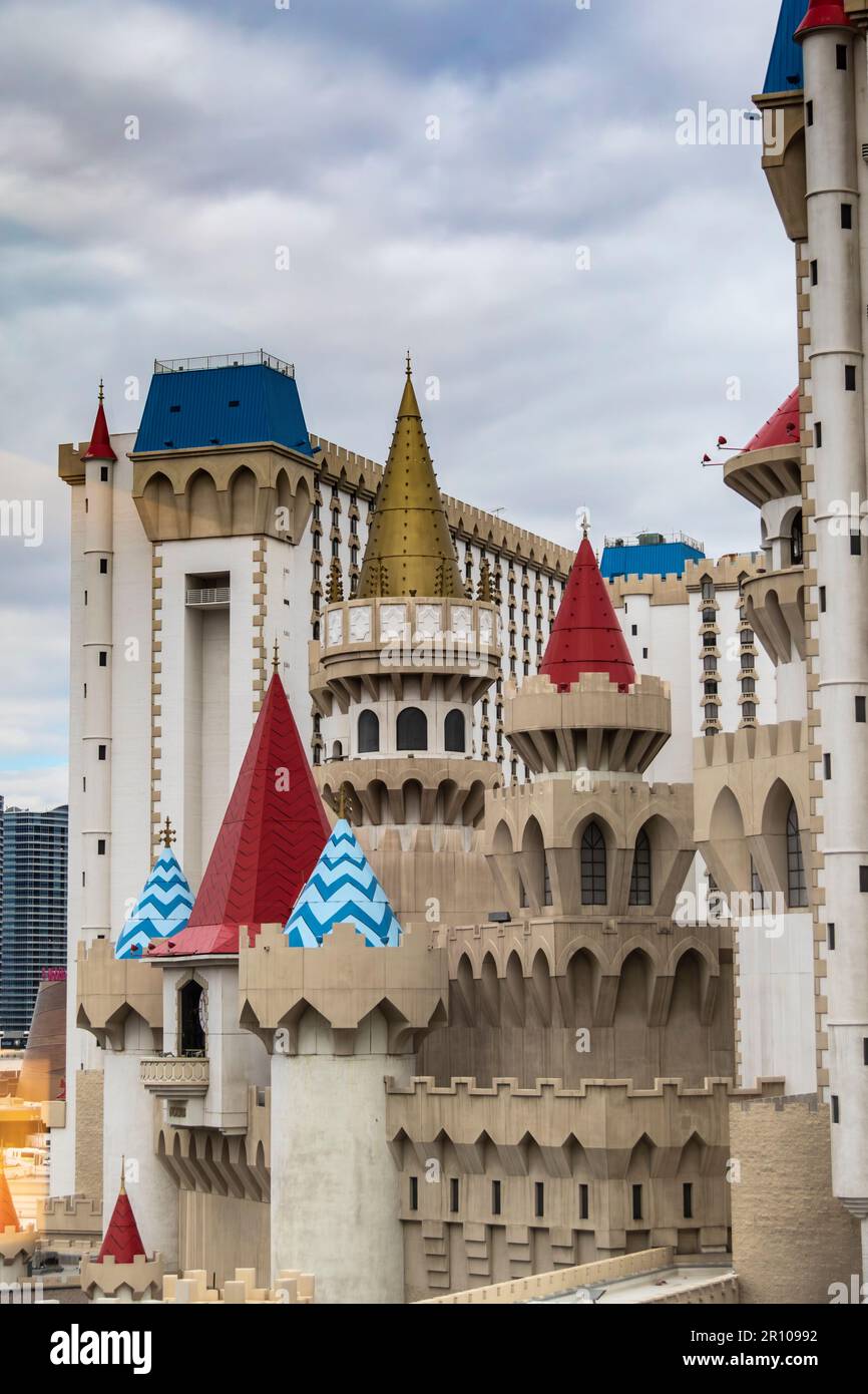 Das Excalibur Hotel, Resort und Casino in Las Vegas, Nevada. Stockfoto