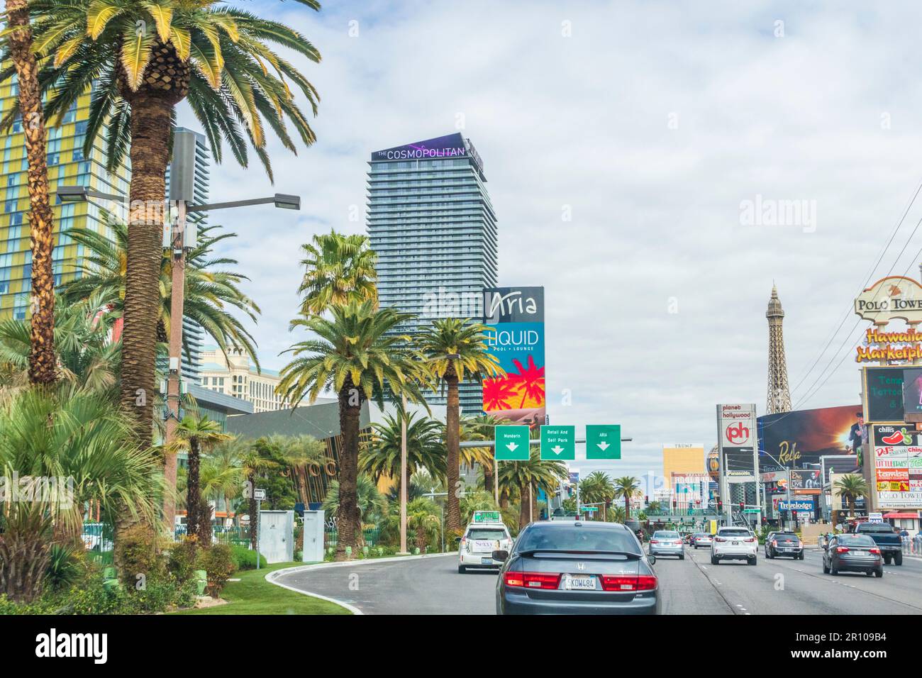 Las Vegas Boulevard in Las Vegas, Nevada. Stockfoto