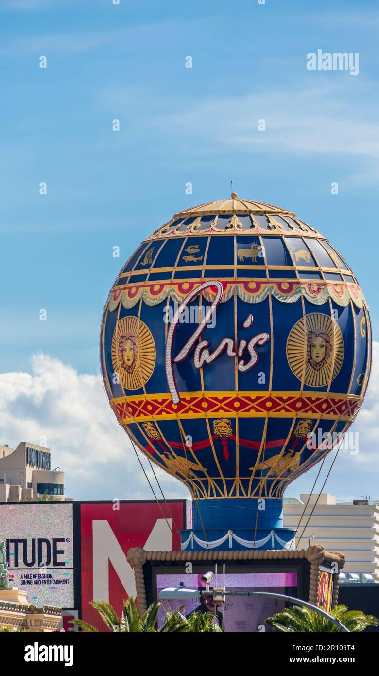 Paris Hotel und Resort in Las Vegas Stockfoto