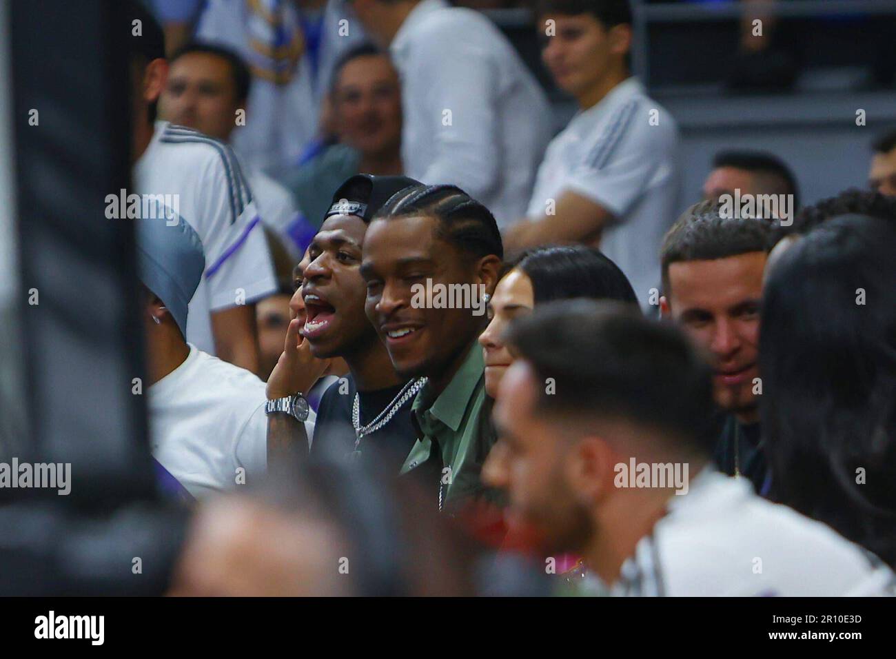 Madrid, Spanien. 10. Mai 2023. 10. Mai 2023; Wizink Center; Madrid; Spanien; Turkish Airlines Euroleague Basketball; Playoff Game 5; Real Madrid vs Partizan Mozzart Bet Belgrad; vinicius jr 900/Cordon Press Credit: CORDON PRESS/Alamy Live News Stockfoto