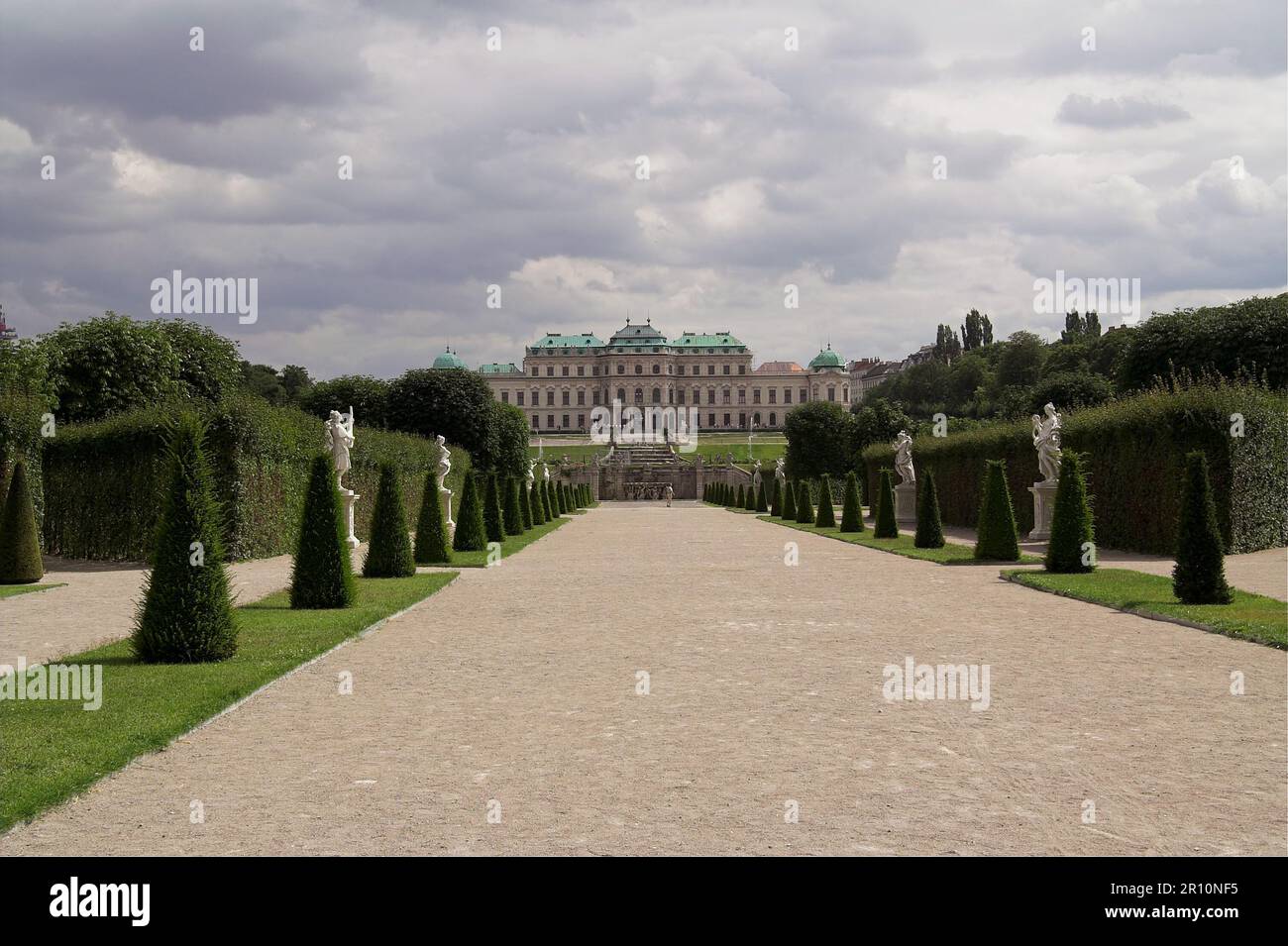 Wiedeń, Wien, Wien, Österreich; Belweder w Wiedniu; Schloss Belvedere; Oberes Belvedere; Górny Belweder Stockfoto