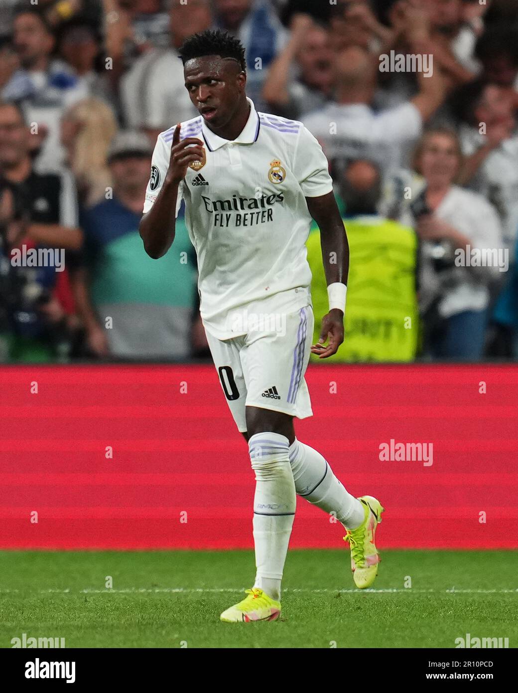 Madrid, Spanien. Am 9. Mai 2023 Feiert Vinicius Jr Von Real Madrid Die