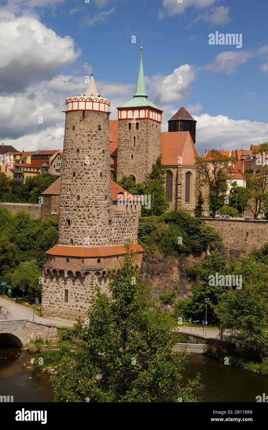 Blick auf die Altstadt von Bautzen Stockfoto