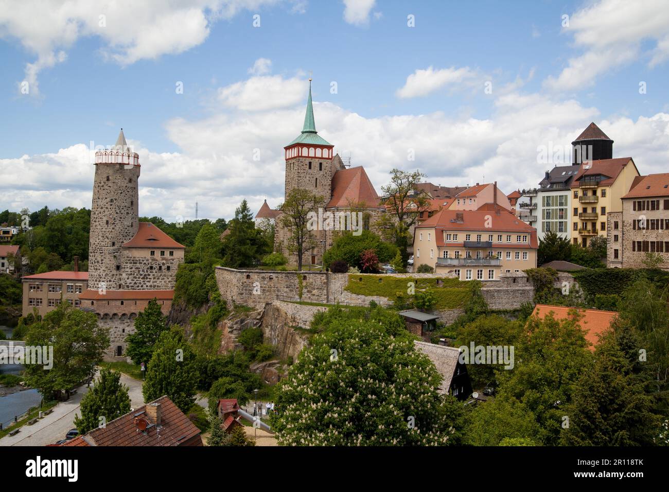 Blick auf die Altstadt von Bautzen Stockfoto