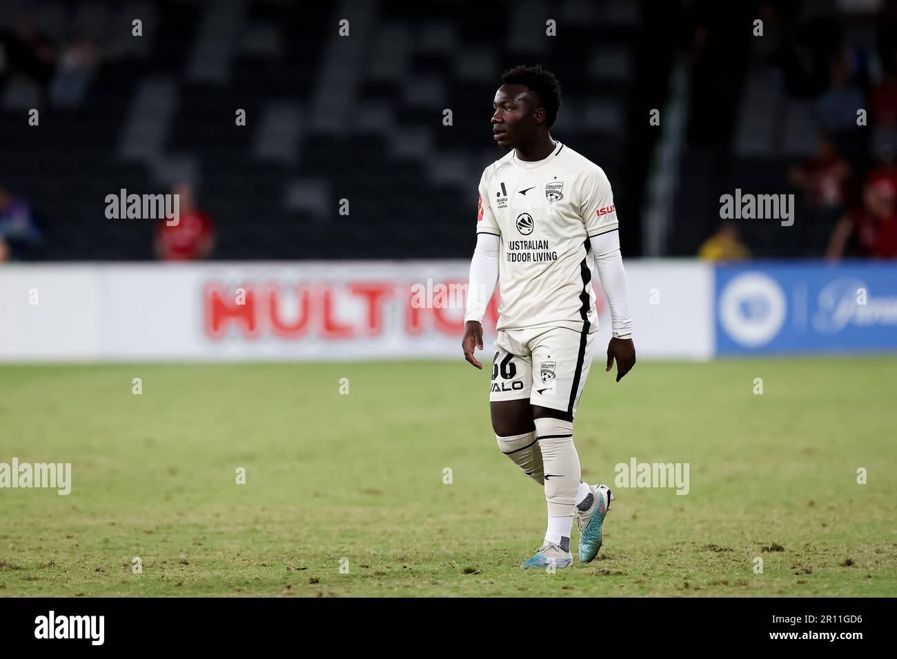 Sydney, Australien, 31. März 2023. Nestory Irankunda von Adelaide united führt am 31. März 2023 im CommBank Stadium in Sydney, Australien, während des A-League Männer-Fußballspiels zwischen dem Western Sydney Wanderers FC und Adelaide United. Kredit: Damian Briggs/Speed Media/Alamy Live News Stockfoto