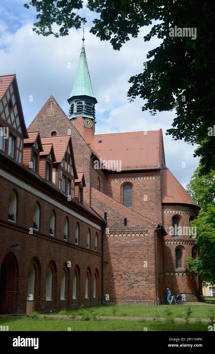 St. Marienklosterkirche, Lehnin Kloster, Lehnin, Brandenburg, Deutschland Stockfoto