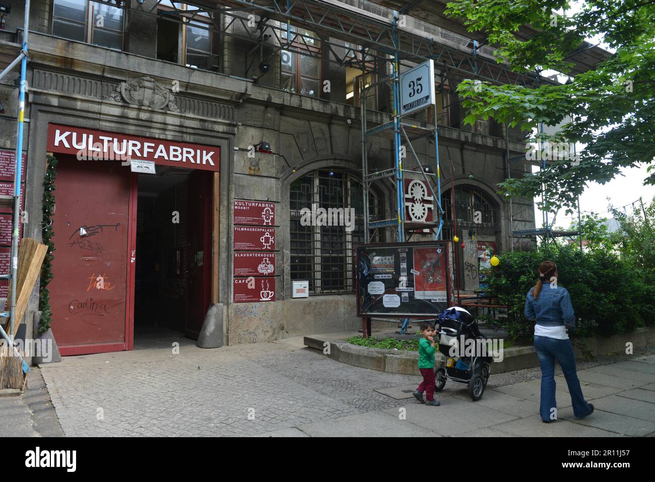 Kulturfabrik, Lehrterstraße, Moabit, Berlin, Deutschland Stockfoto