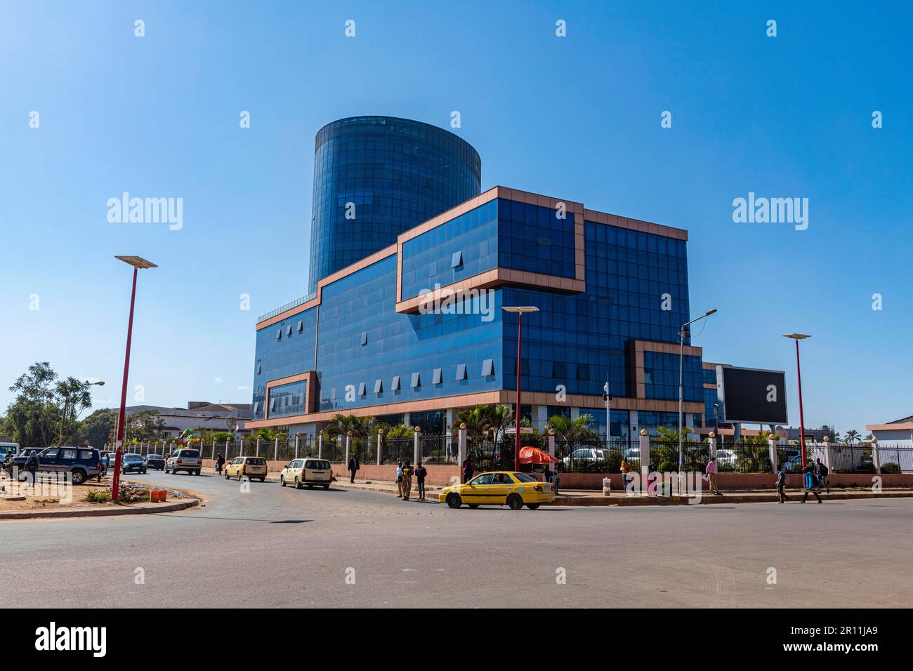 Geschäftsgebäude, Lubumbashi, DR Kongo Stockfoto