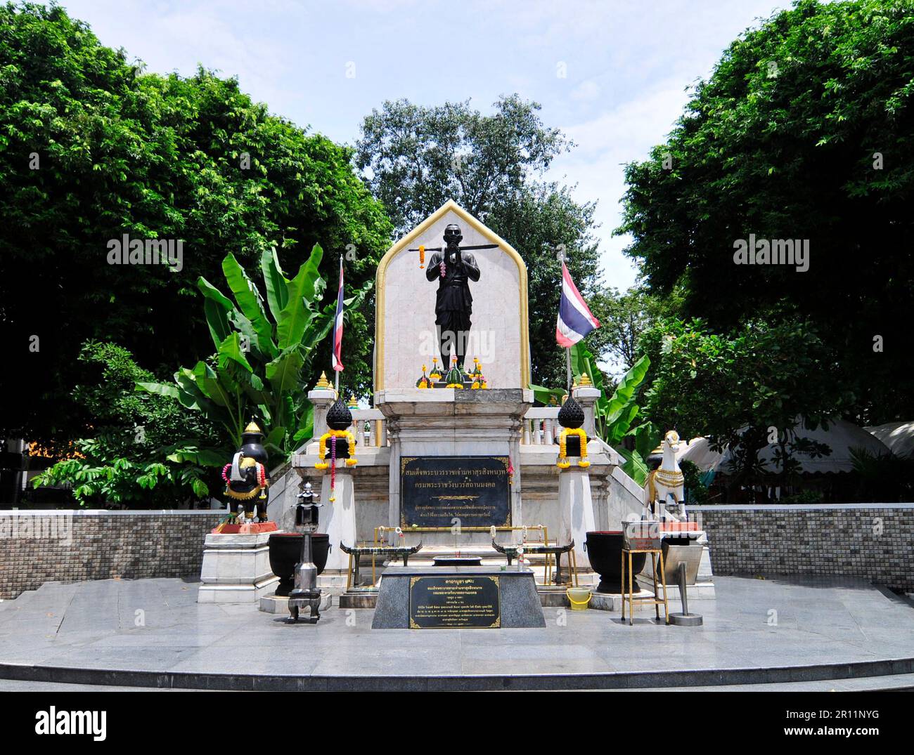 Maha Sura Singhanat Monument ( jüngerer Bruder von König Rama I ) in Bangkok, Thailand. Stockfoto