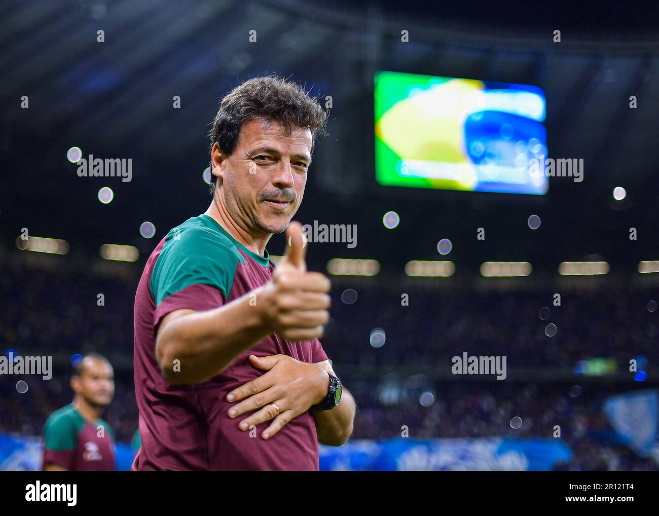 Minas Gerais, Brasilien: 10. Mai 2023: Estádio do Mineir&#XE3;o, Belo Horizonte, Brasilien Serie A Football, Minas Gerais, Brasilien: Cruzeiro versus Fluminense; Coach Fernando Diniz von Fluminense Stockfoto