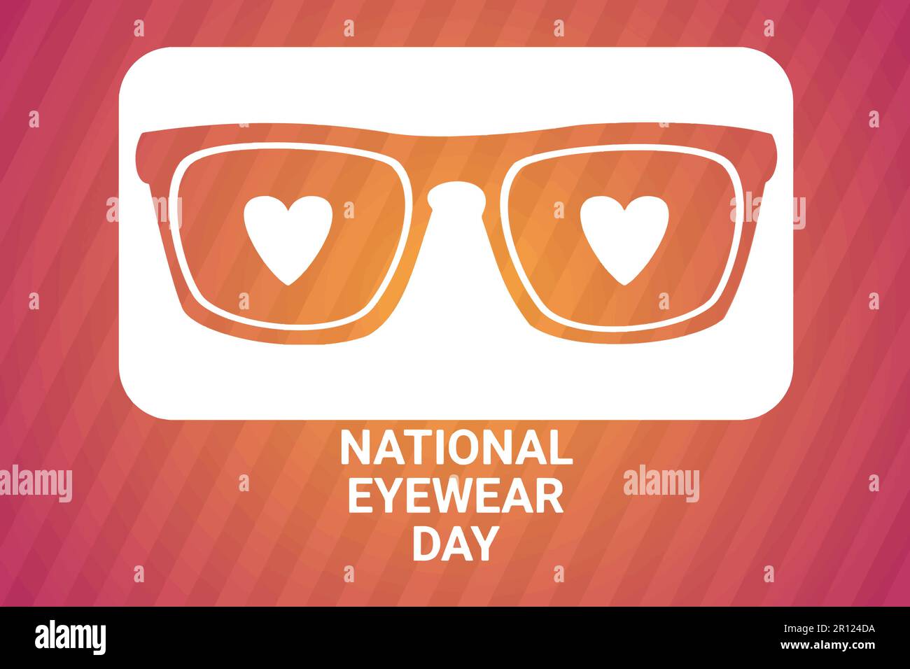 National Eyewear Day. Vorlage für Hintergrund, Banner, Karte, Poster mit Texteindruck. Vektordarstellung Stock Vektor