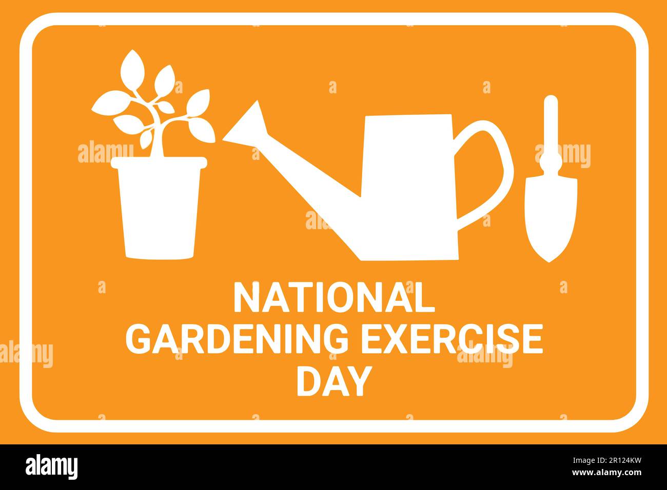 National Garden Gymnastic Day. Vektordarstellung für Grußkarte, Poster und Banner. Stock Vektor
