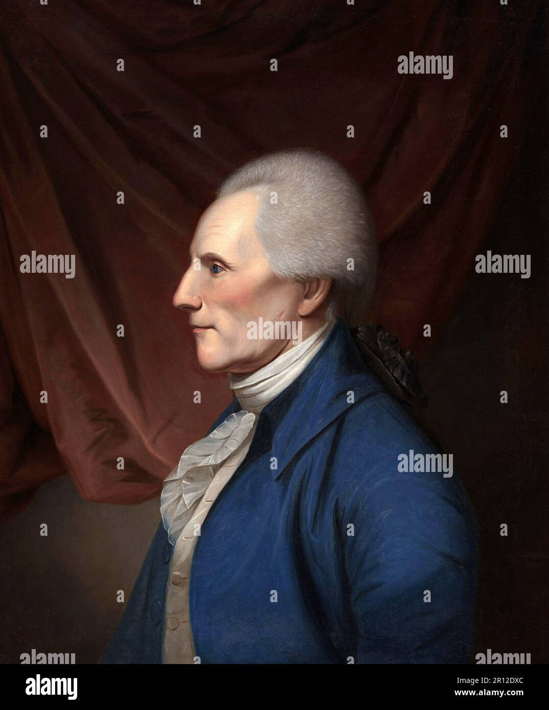 Richard Henry Lee (20. Januar 1732 bis 19. Juni 1794) war der sechste Präsident des Kontinentalkongresses und einer der Gründerväter der Vereinigten Staaten als Unterzeichner der Verfassung der Vereinigten Staaten, einer historischen, digital restaurierten Reproduktion eines Originals aus dem 19. Jahrhundert Stockfoto