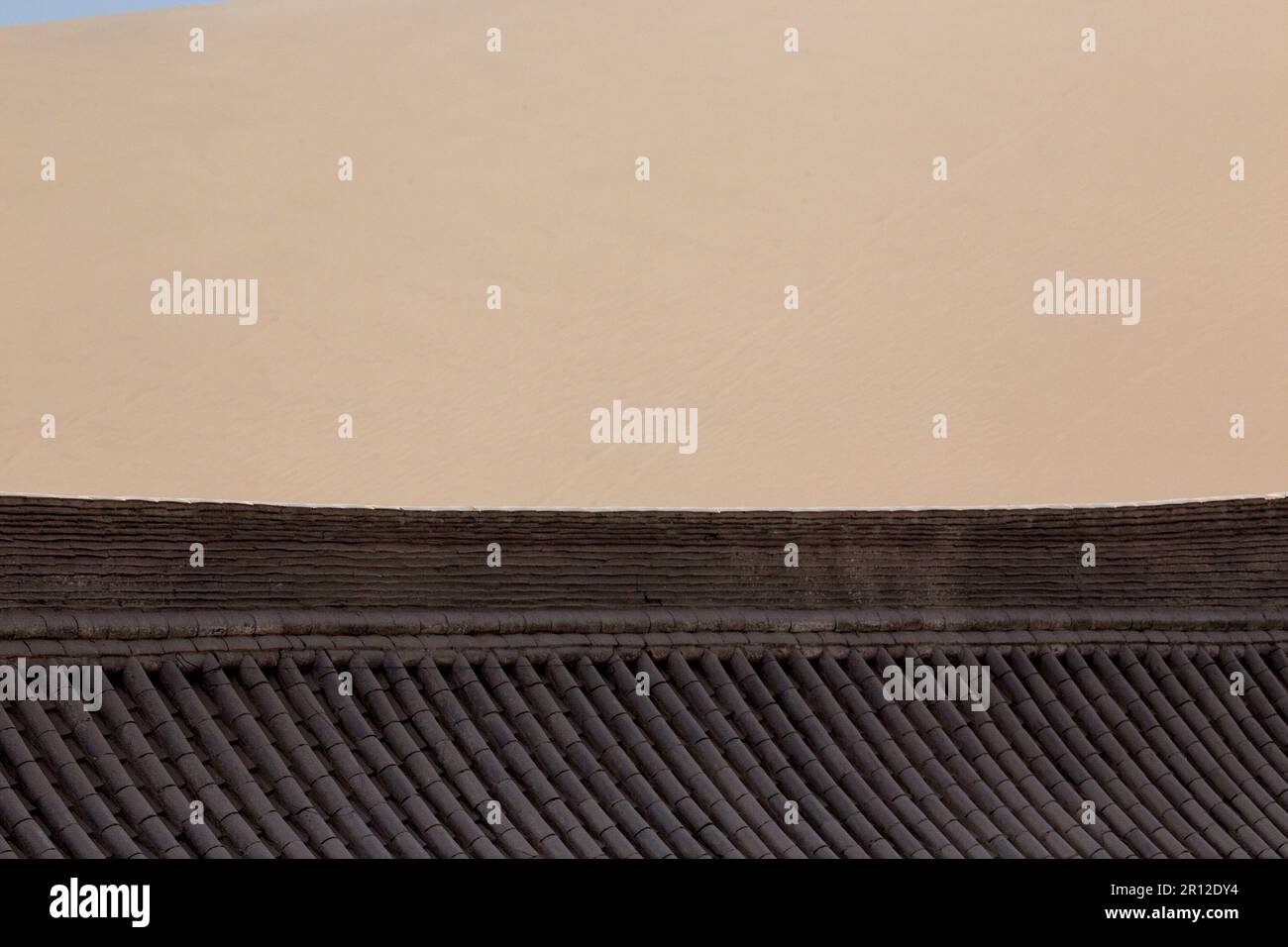 Tor zu einer Wüste Stockfoto