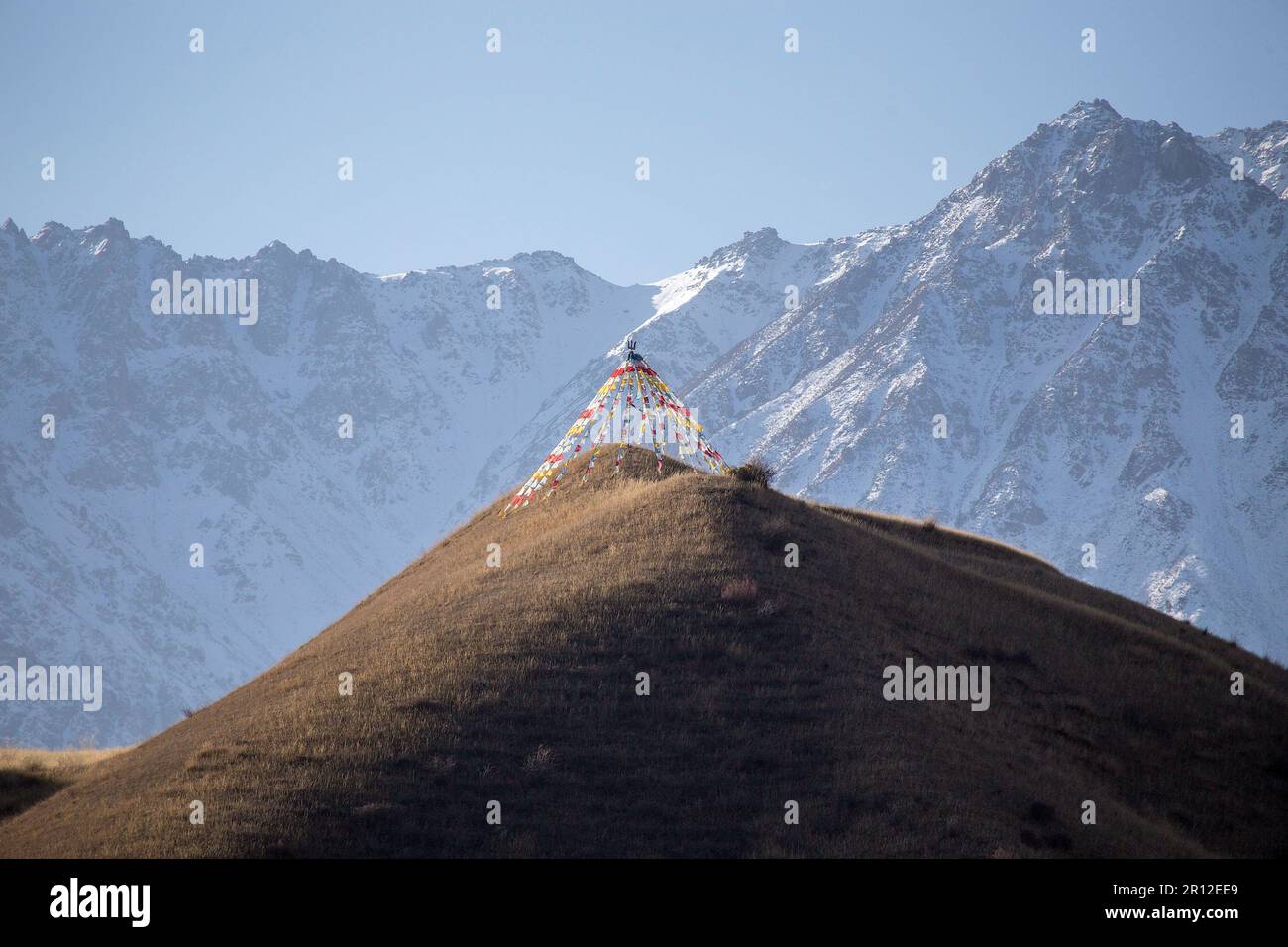 Stupa hoch oben Stockfoto