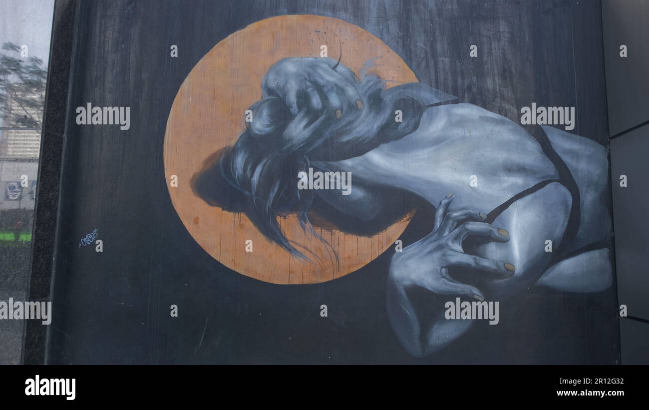 Street Bonifacio Globale Wandmalerei in der Stadt! Die Werke der Künstler waren alle atemberaubend und visuell reizend. Manila, Philippinen Stockfoto