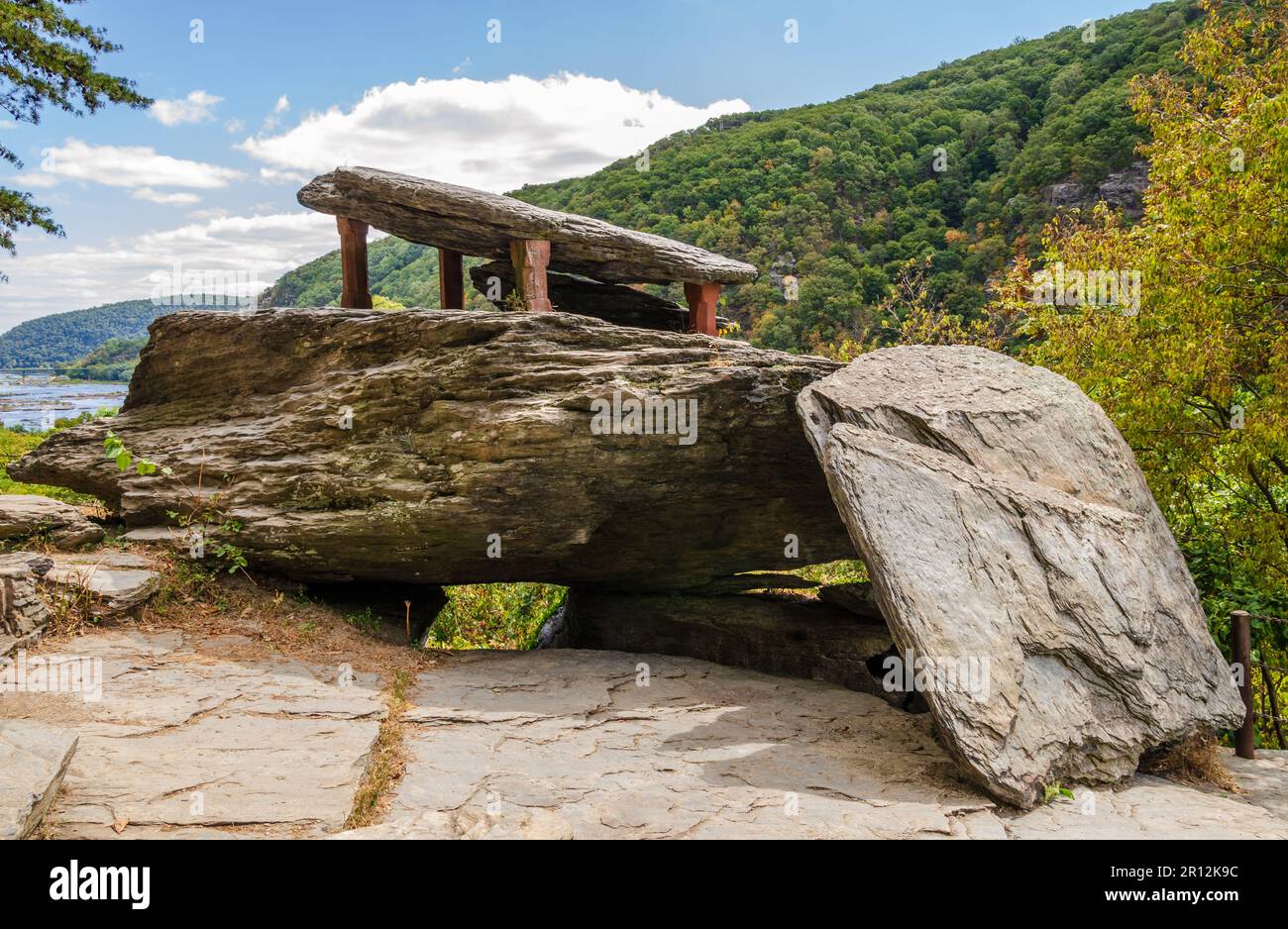 Schöner Tag im Harpers Ferry National Historical Park Stockfoto