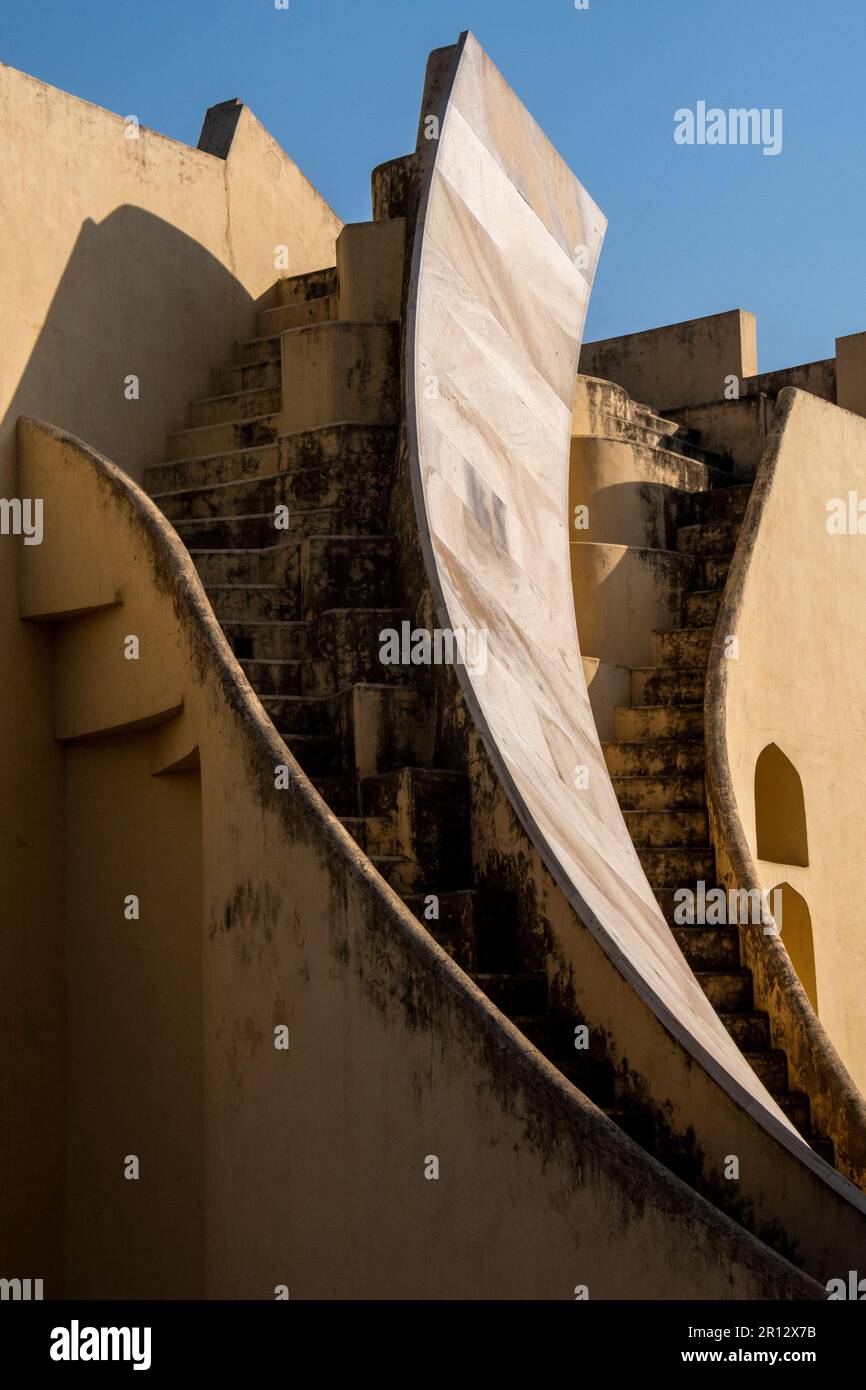 An Instrument in Jantar Mantar, Jaipur, Rajasthan, Indien Stockfoto