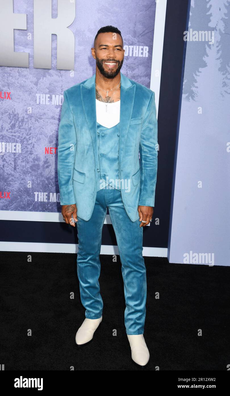 LOS ANGELES, KALIFORNIEN - MAI 10: Omari Hardwick besucht die Los Angeles Premiere von Netflix „The Mother“ im Westwood Regency Village Theater am Mai Stockfoto