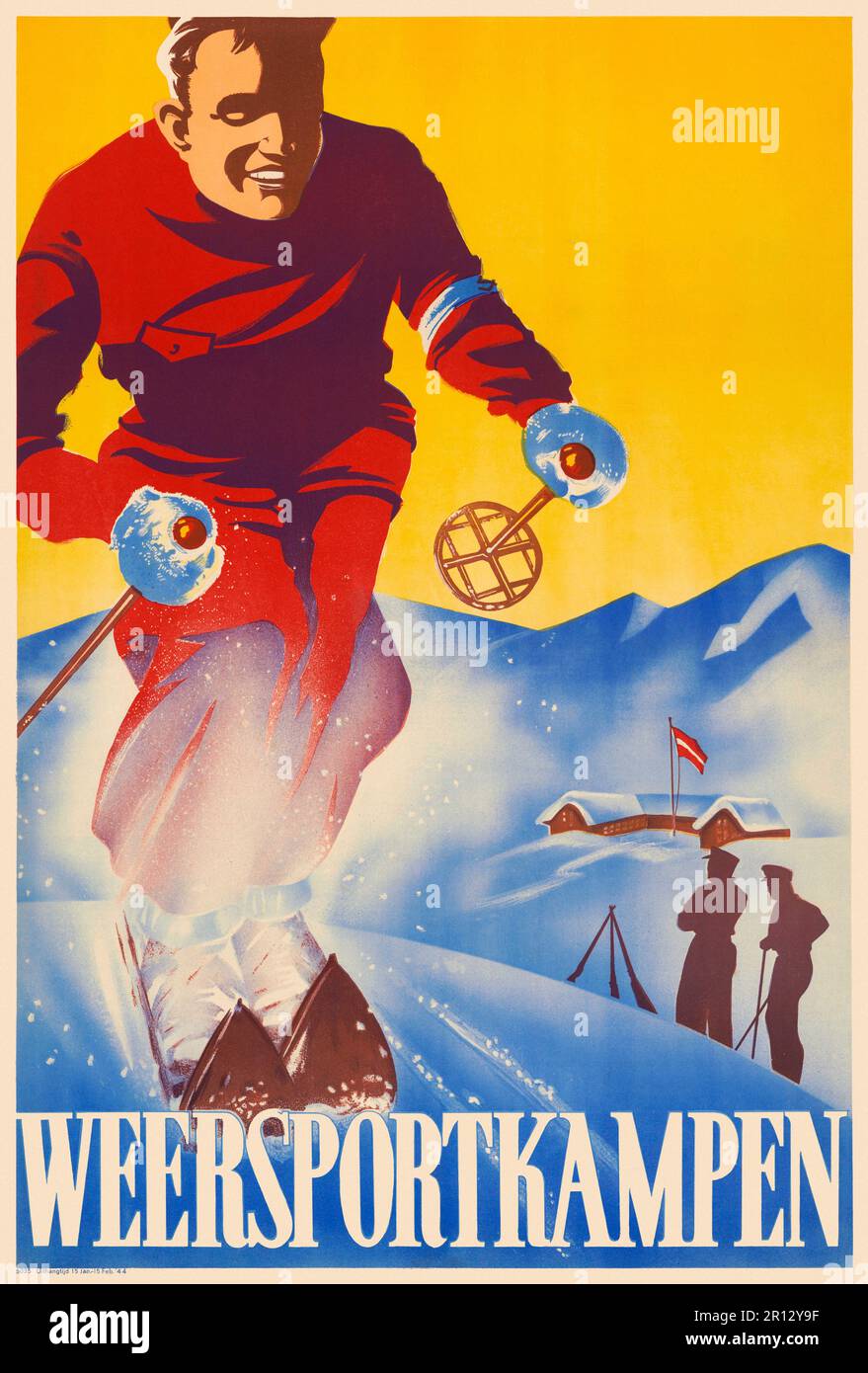 Weersportkampen. Künstler unbekannt. Poster veröffentlicht 1944 in den Niederlanden. Stockfoto