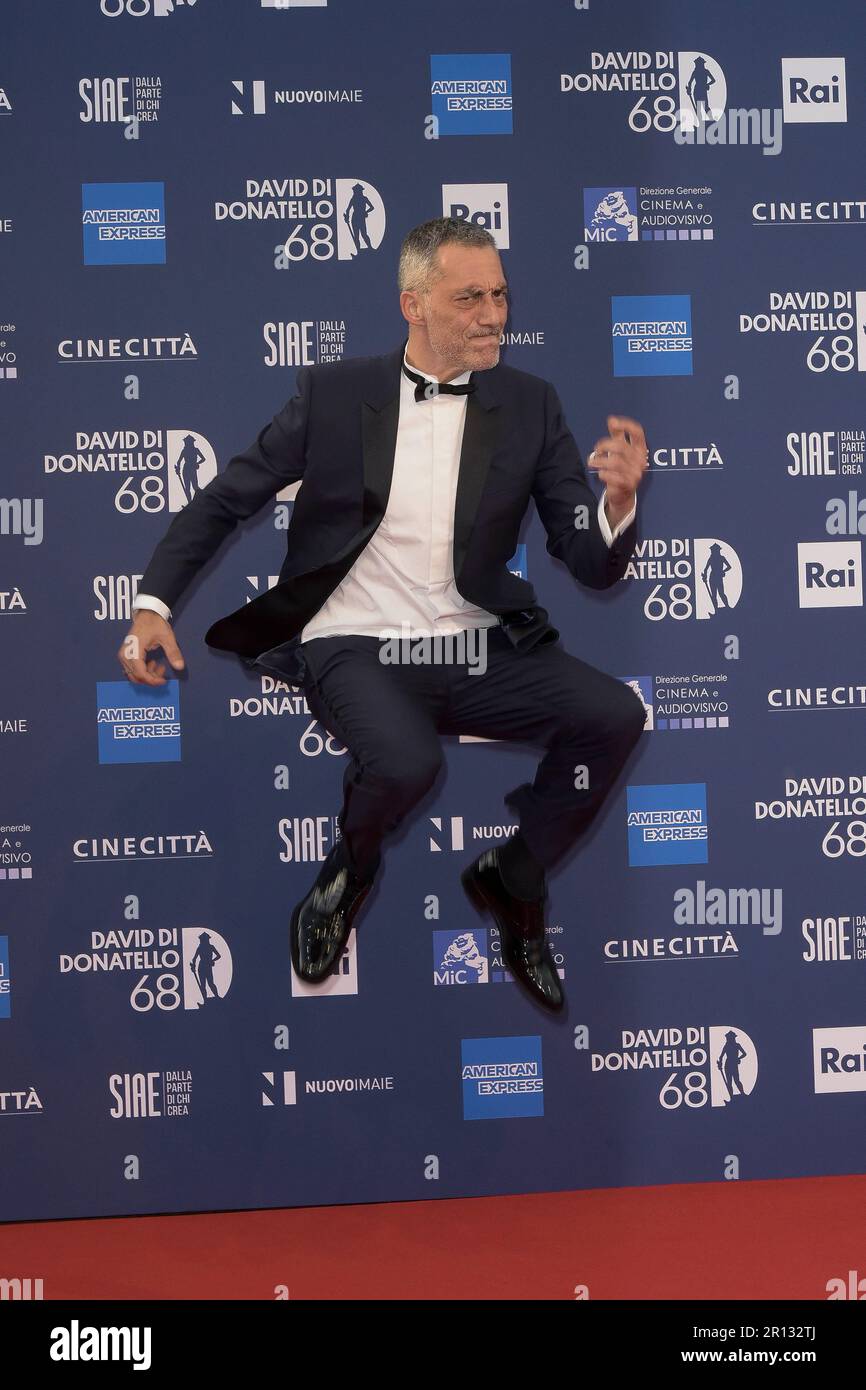 Italien, Rom, 10. Mai 2023. 68. David di Donatello Roter Teppich abgebildet: Filippo Timi Foto © Fabio Mazzarella/Sintesi/Alamy Live News Stockfoto