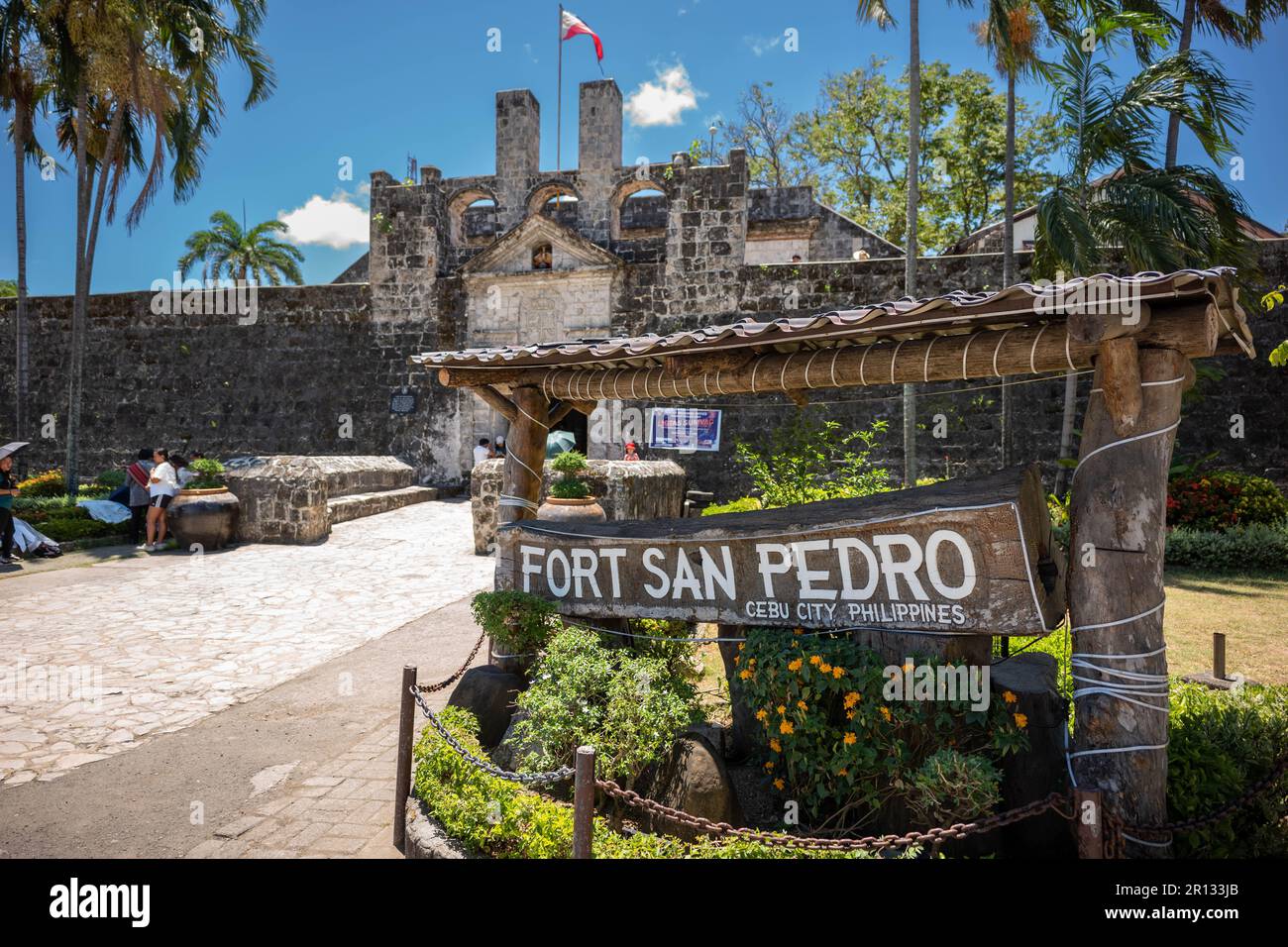 Fort San Pedro Stockfoto
