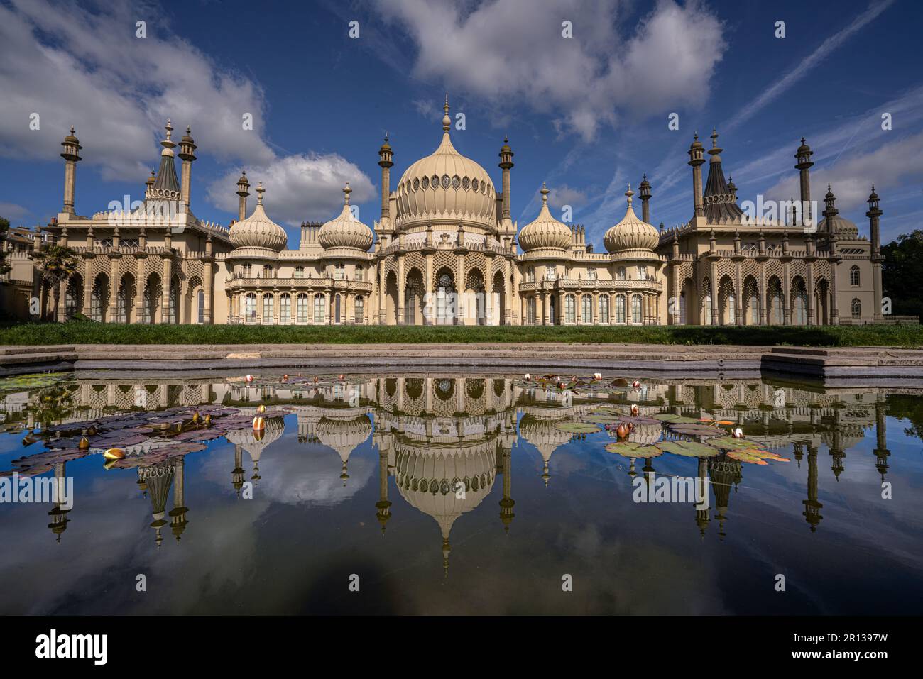 Brighton Pavilion-Reflexionen Stockfoto