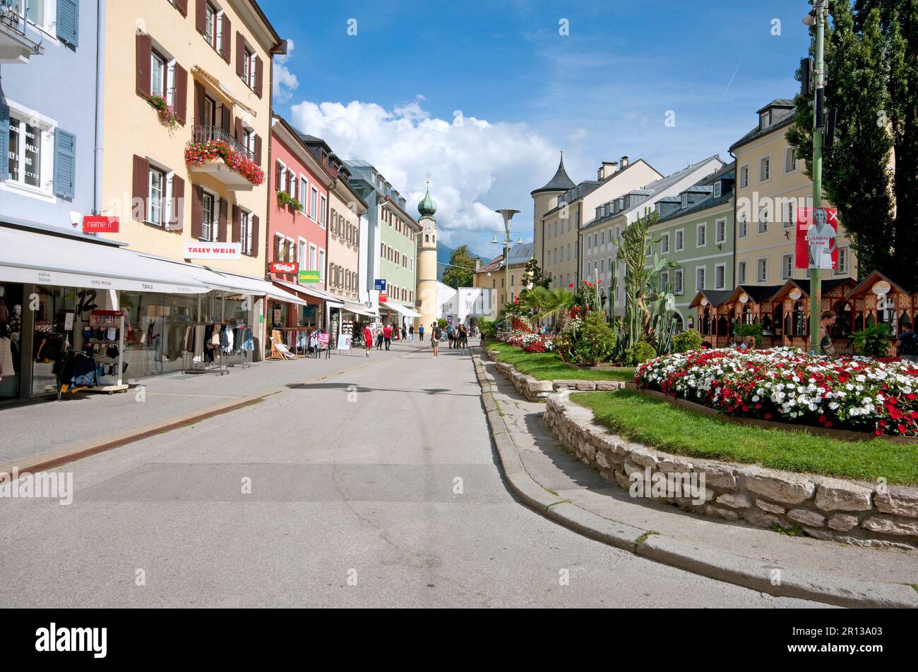 Hauptplatz von Lienz, Osttirol, Österreich Stockfoto