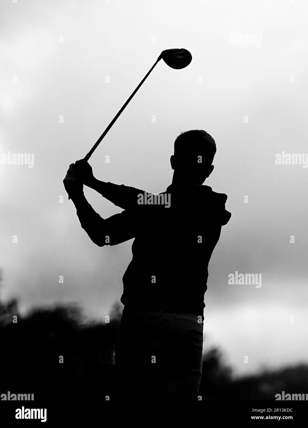 Kipp Popert schlägt am zweiten Tag der G4D Open im Woburn Golf Club, Milton Keynes, die 11. ab. Foto: Donnerstag, 11. Mai 2023. Stockfoto