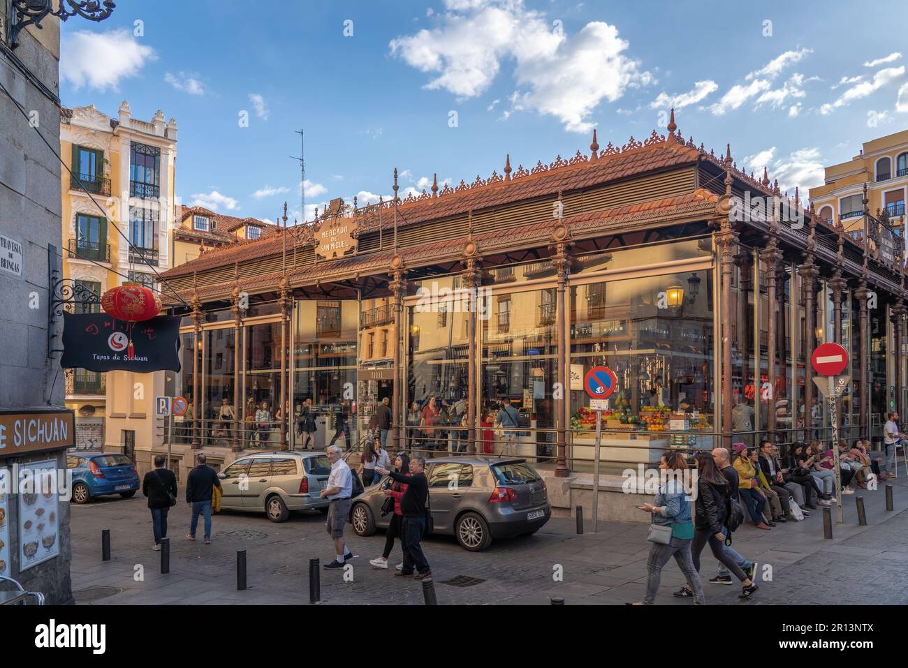 Markt San Miguel (Mercado de San Miguel) – Madrid, Spanien Stockfoto