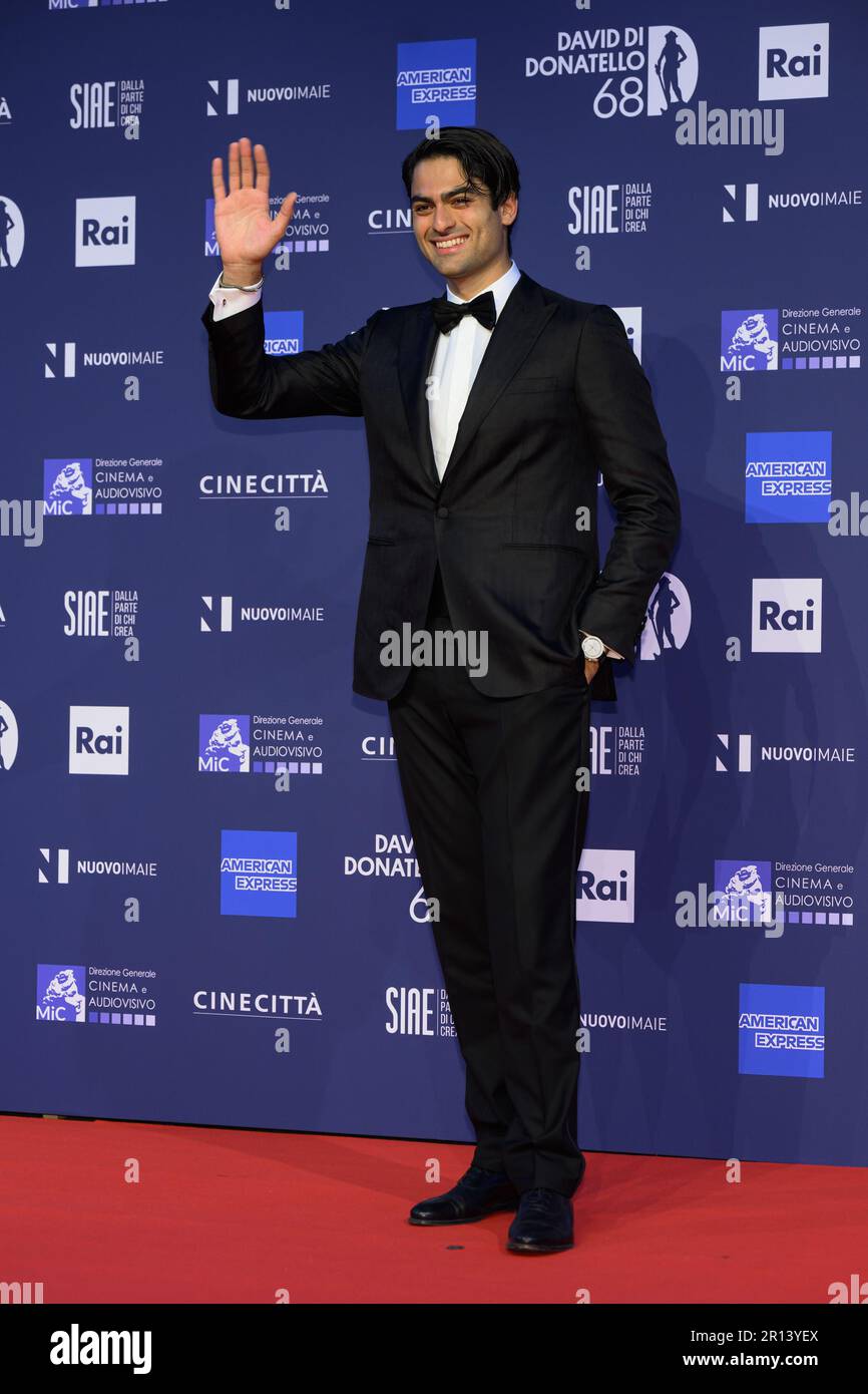 Matteo Bocelli 68. Ausgabe der David di Donatello Awards 2023 Roter Teppich Rom, Italien. 10. Mai 2023. © SGPItalia id 129667_002_003 nicht exklusives Guthaben: SIPA US/Alamy Live News Stockfoto