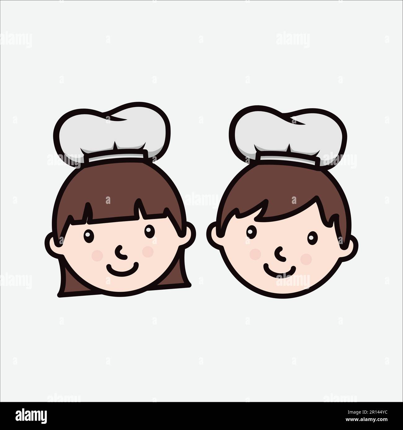 Kinderkoch Kochen Cartoon Icon Logo Vector Stock Vektor