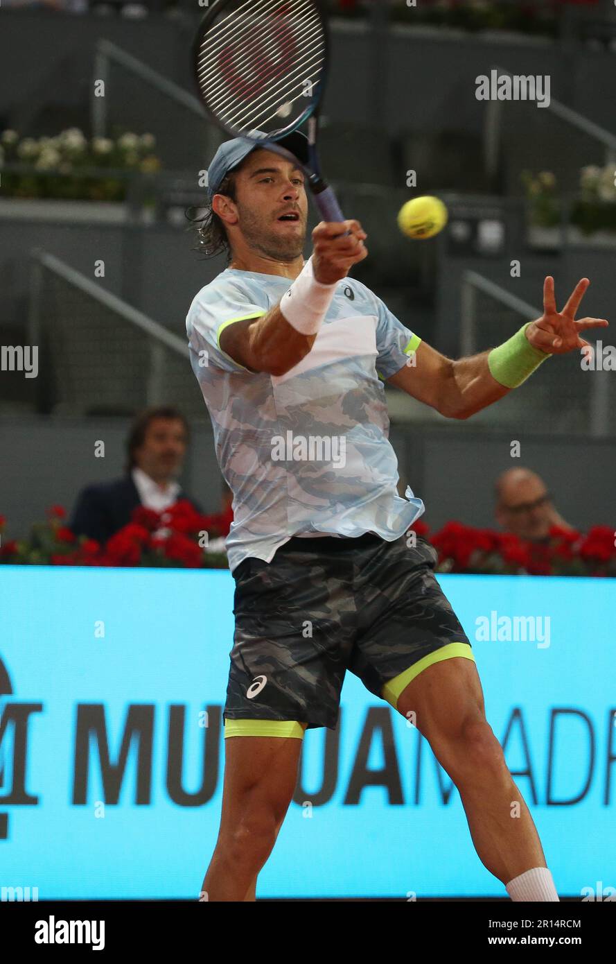 Borna Ćorić von Kroatien während der Mutua Madrid Open 2023, ATP Masters 1000 Tennis Turnier am 3. Mai 2023 bei Caja Magica in Madrid, Spanien - Photo Laurent Lairys / DPPI Stockfoto