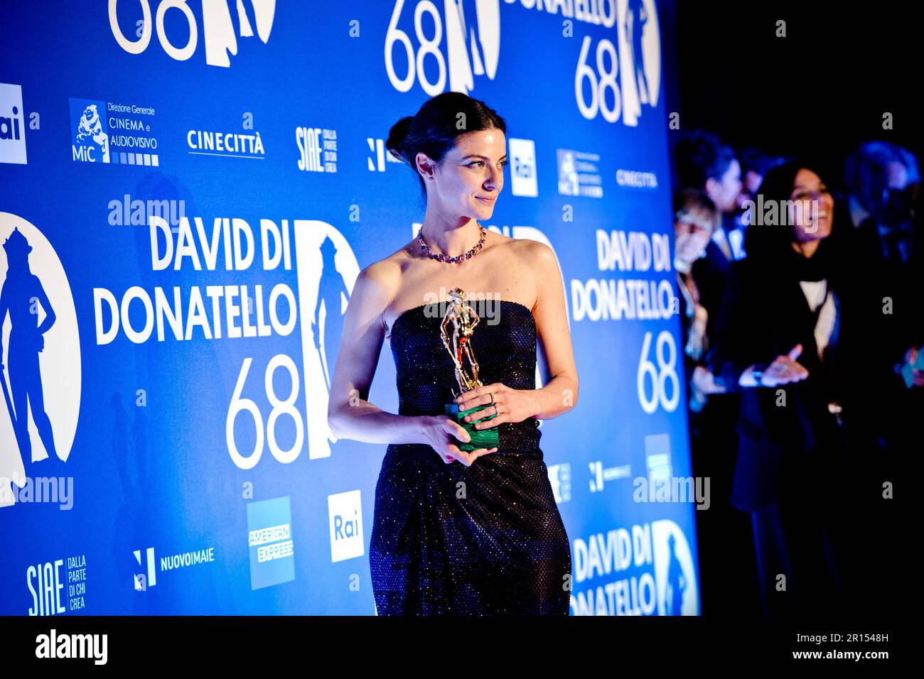 Rom, Italien, 10. Mai 2023, Barbara Ronchi und Giulia Steigerwalt nehmen am Fotoanruf der Gewinner von David di Donatello 68. Teil (Foto: Giovanna Onofri) Stockfoto